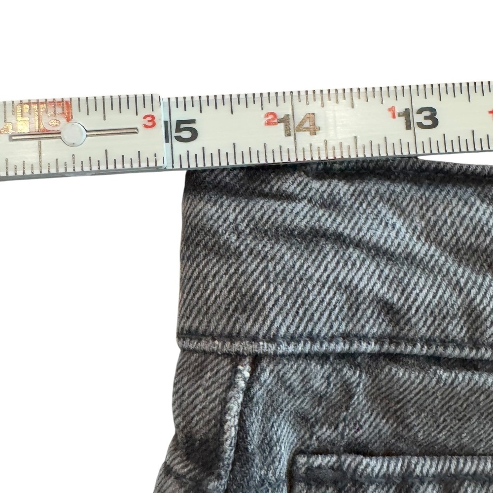NWT WE THE FREE Distressed Black Pedal Pusher Jeans Frayed Edge Size 27 Relaxed - Picture 8 of 9